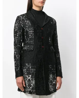 Comme Des Garçons Pre-Owned ミディ丈レースジャケット - サムネイル3