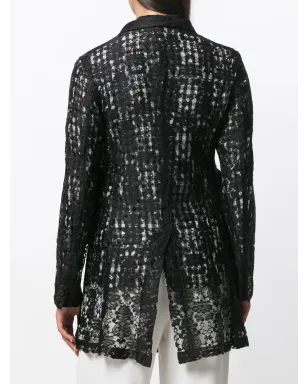 Comme Des Garçons Pre-Owned ミディ丈レースジャケット - サムネイル4