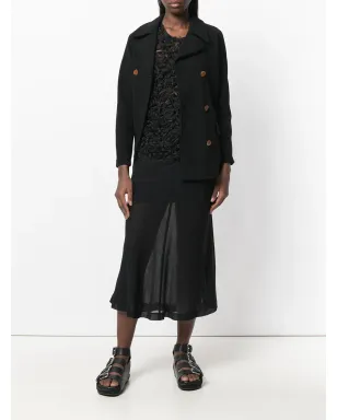 Comme Des Garçons Pre-Owned アシンメトリックショートピーコート - サムネイル2