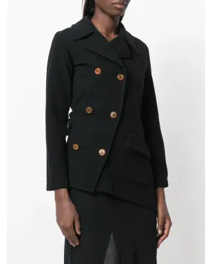 Comme Des Garçons Pre-Owned アシンメトリックショートピーコート - サムネイル3
