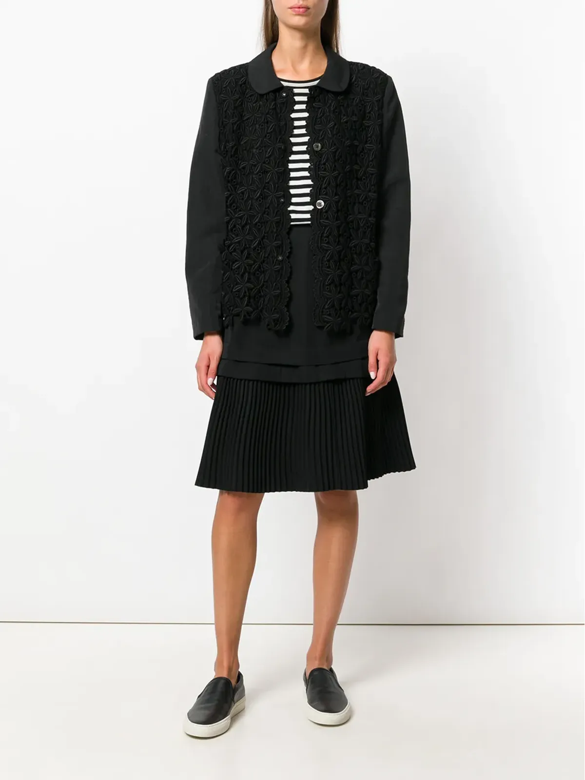 Comme Des Garçons Pre-Owned レイヤードプリーツスカート - 画像2