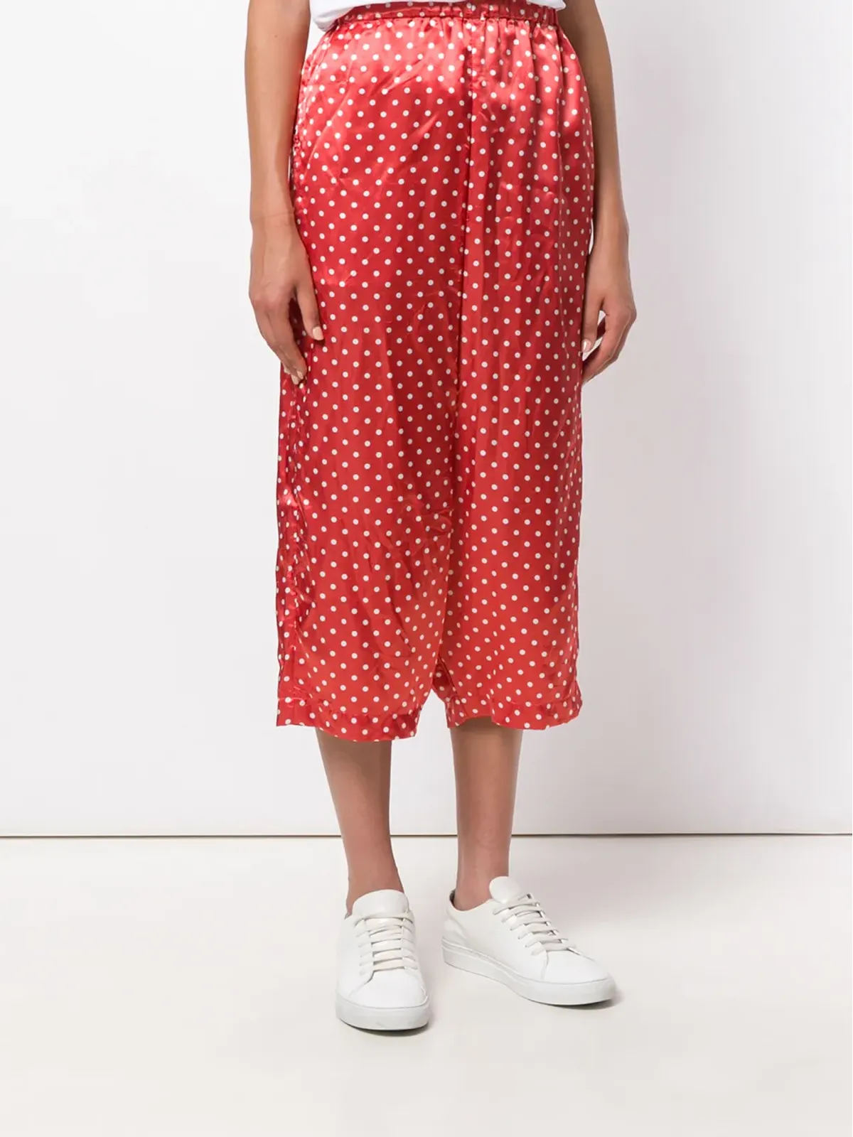 Comme Des Garçons Pre-Owned 赤の水玉バミューダパンツ - 画像3