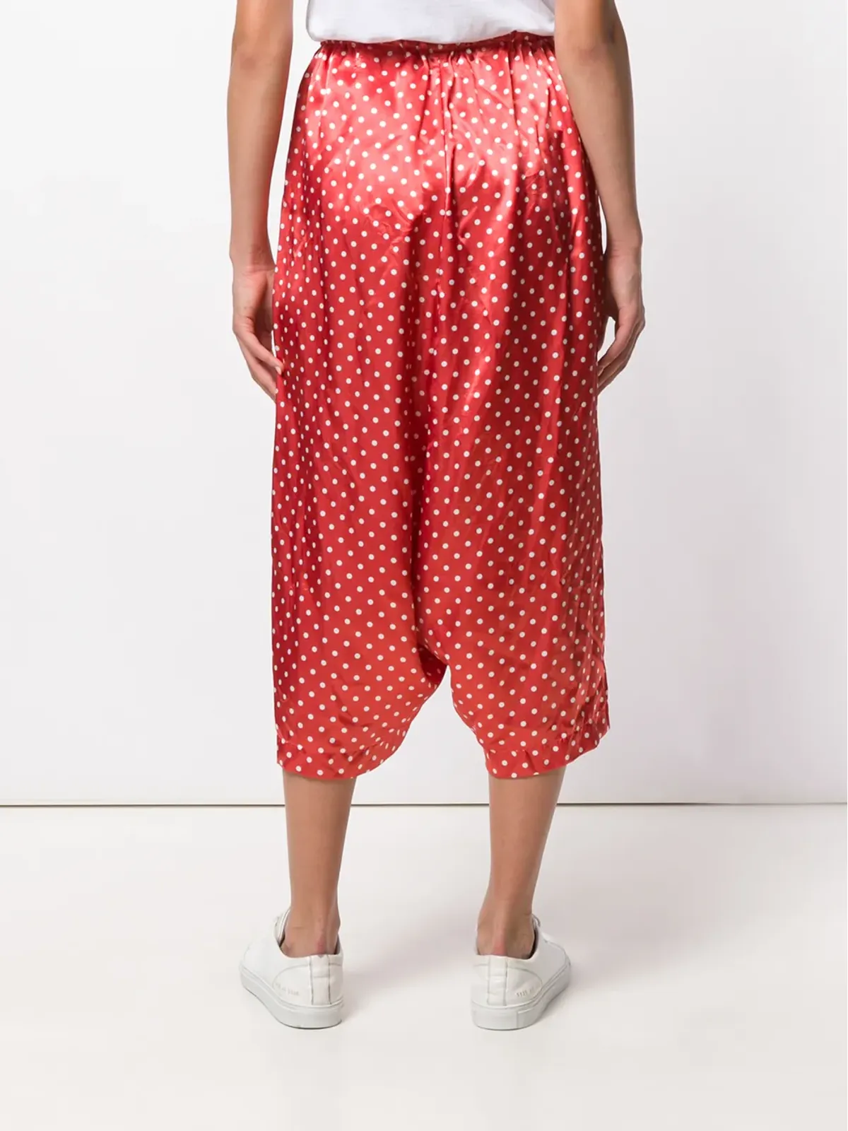 Comme Des Garçons Pre-Owned 赤の水玉バミューダパンツ - 画像4
