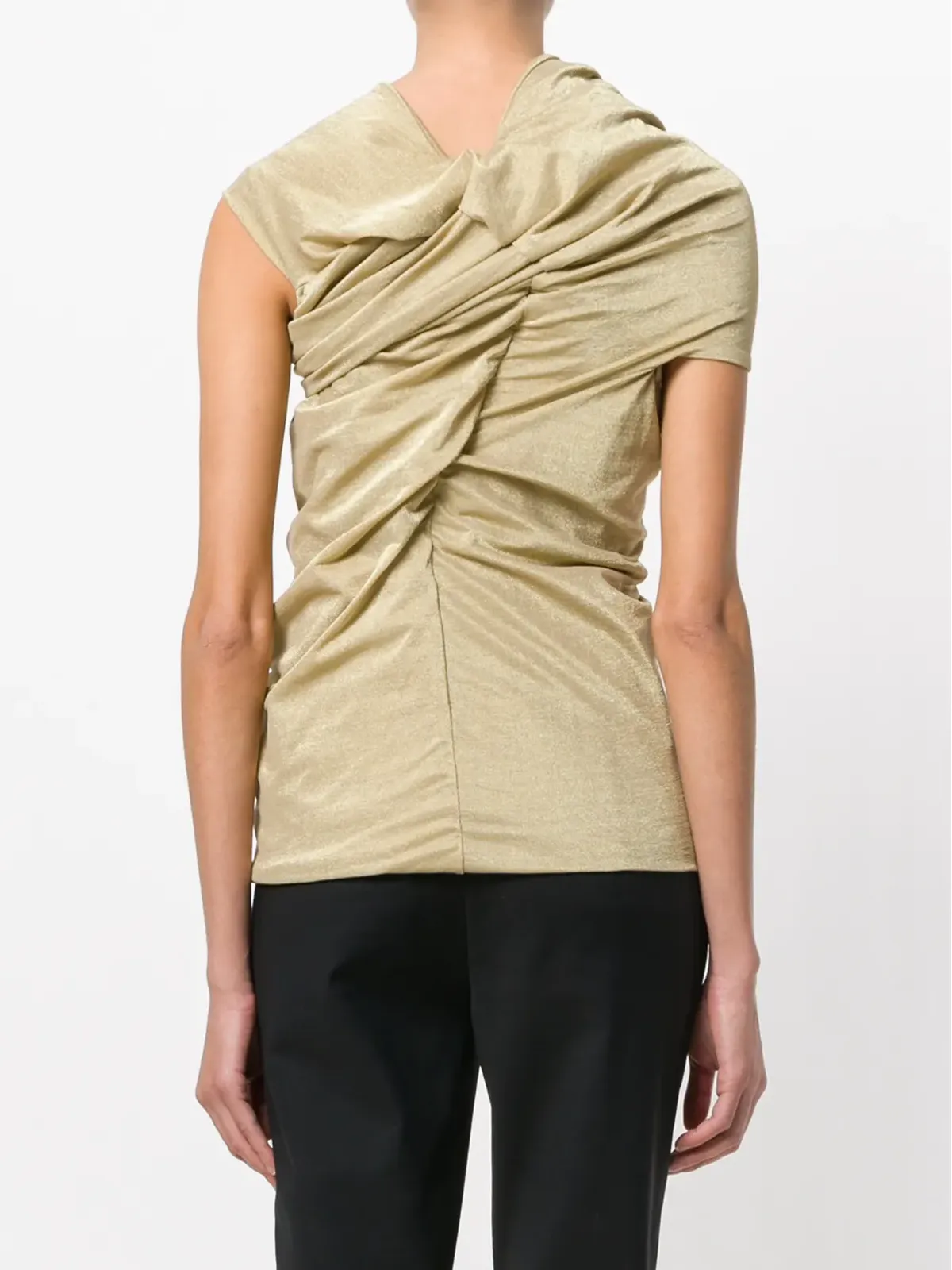 Junya Watanabe Comme des Garçons ビンテージ 2009 gathered top - Metallic - 画像4