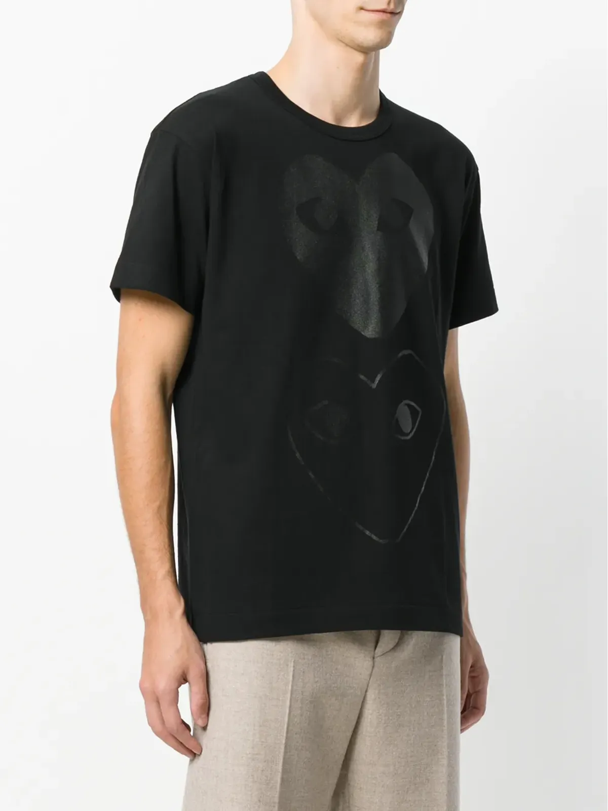 Comme Des Garçons Play プリントTシャツ - Black - 画像3