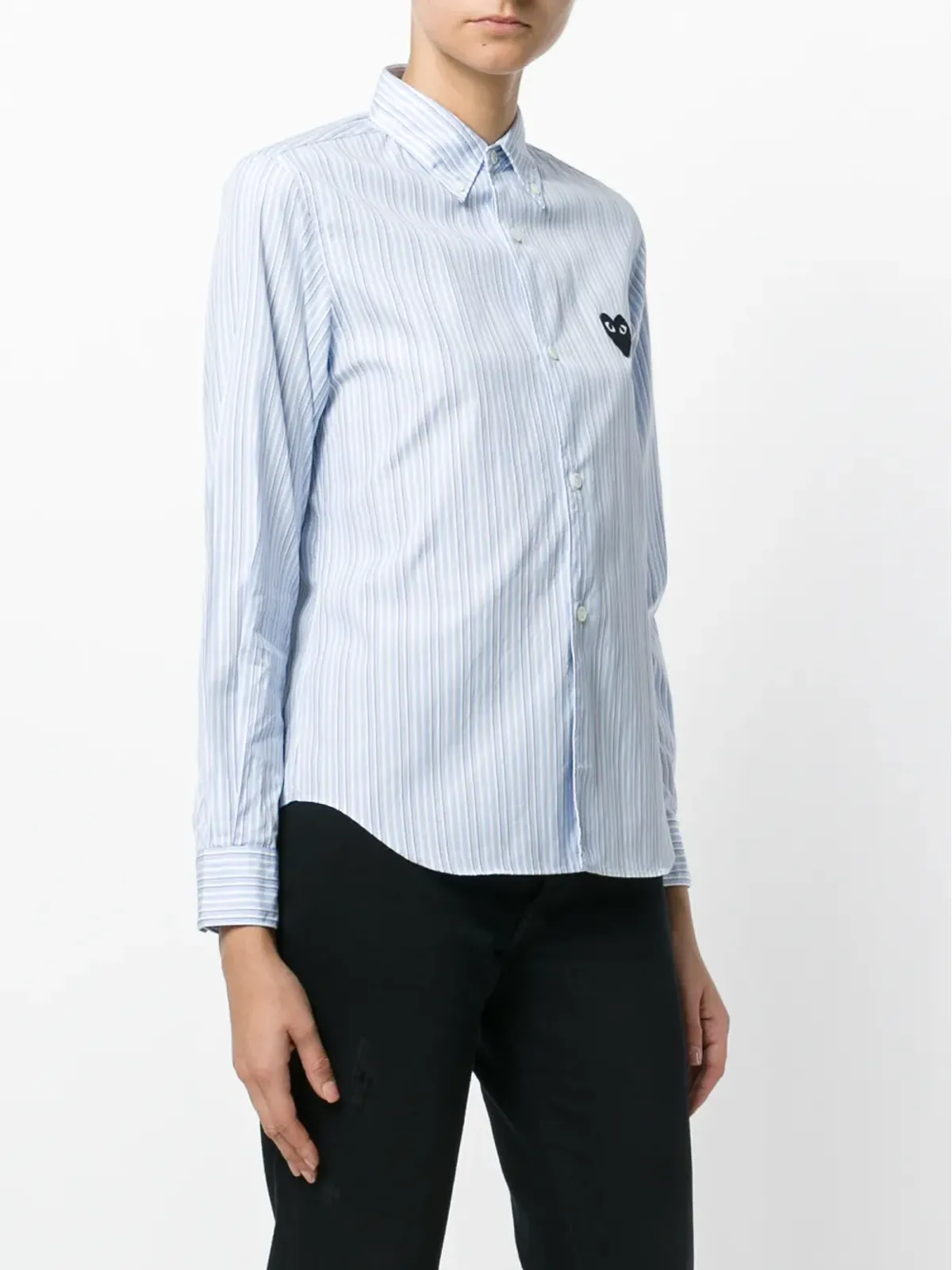 Comme Des Garçons Play クラシックストライプシャツ - 画像3