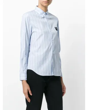 Comme Des Garçons Play クラシックストライプシャツ - サムネイル3