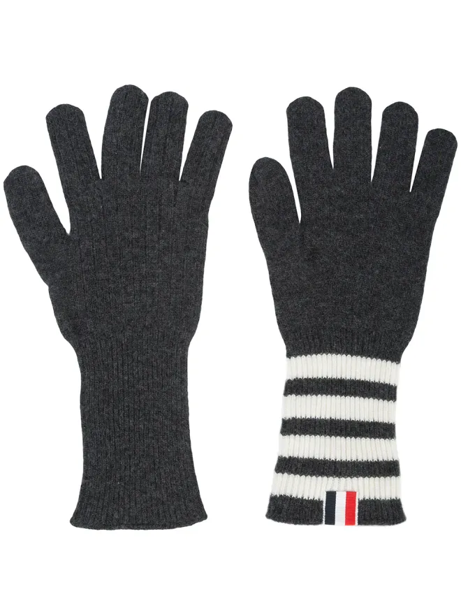 Thom Browne Thom Browne 4-bar カシミア手袋 - Greyの商品画像