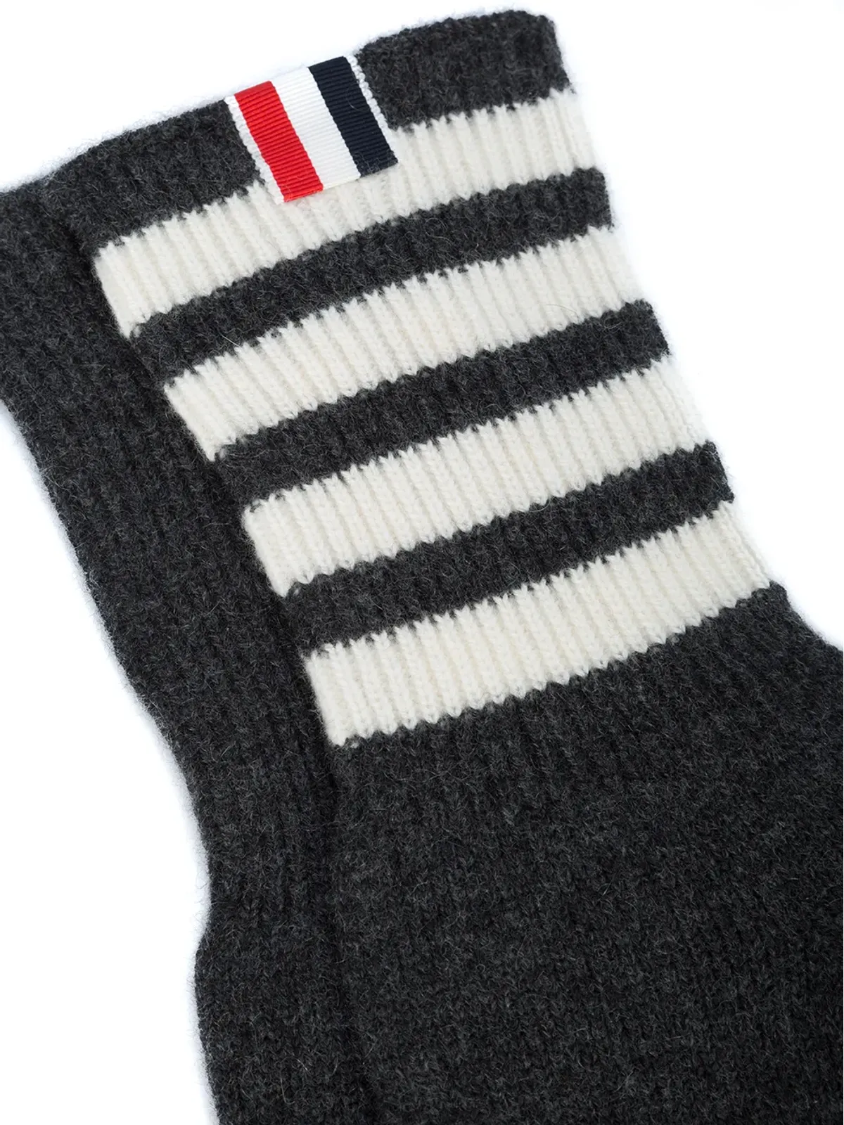 Thom Browne 4-bar カシミア手袋 - Grey - 画像2