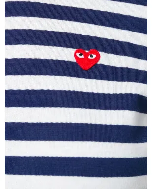 Comme Des Garçons Play ストライプ柄Tシャツ - サムネイル5