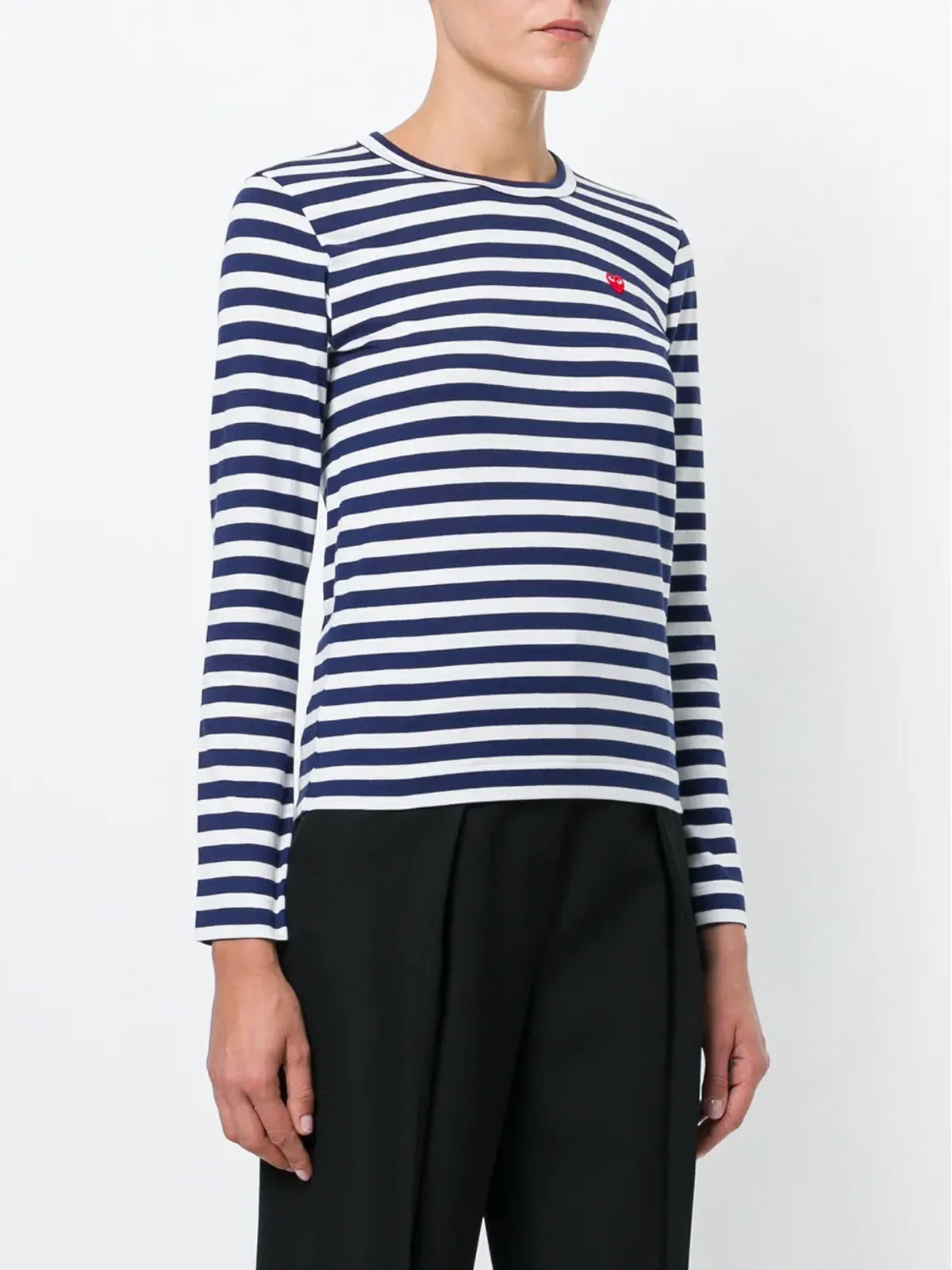 Comme Des Garçons Play ストライプ柄Tシャツ - 画像3