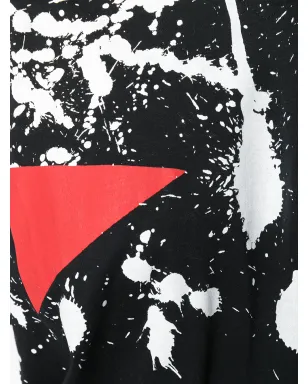 Kansai Yamamoto Pre-Owned 1980年代 ペイントスプラッタプリント Tシャツ - ブラック - サムネイル5