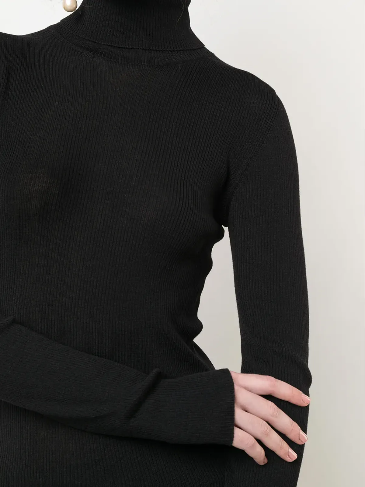 WARDROBE.NYC x The Woolmark Company Release 05 ロールネックリブ編みセーター - 画像5