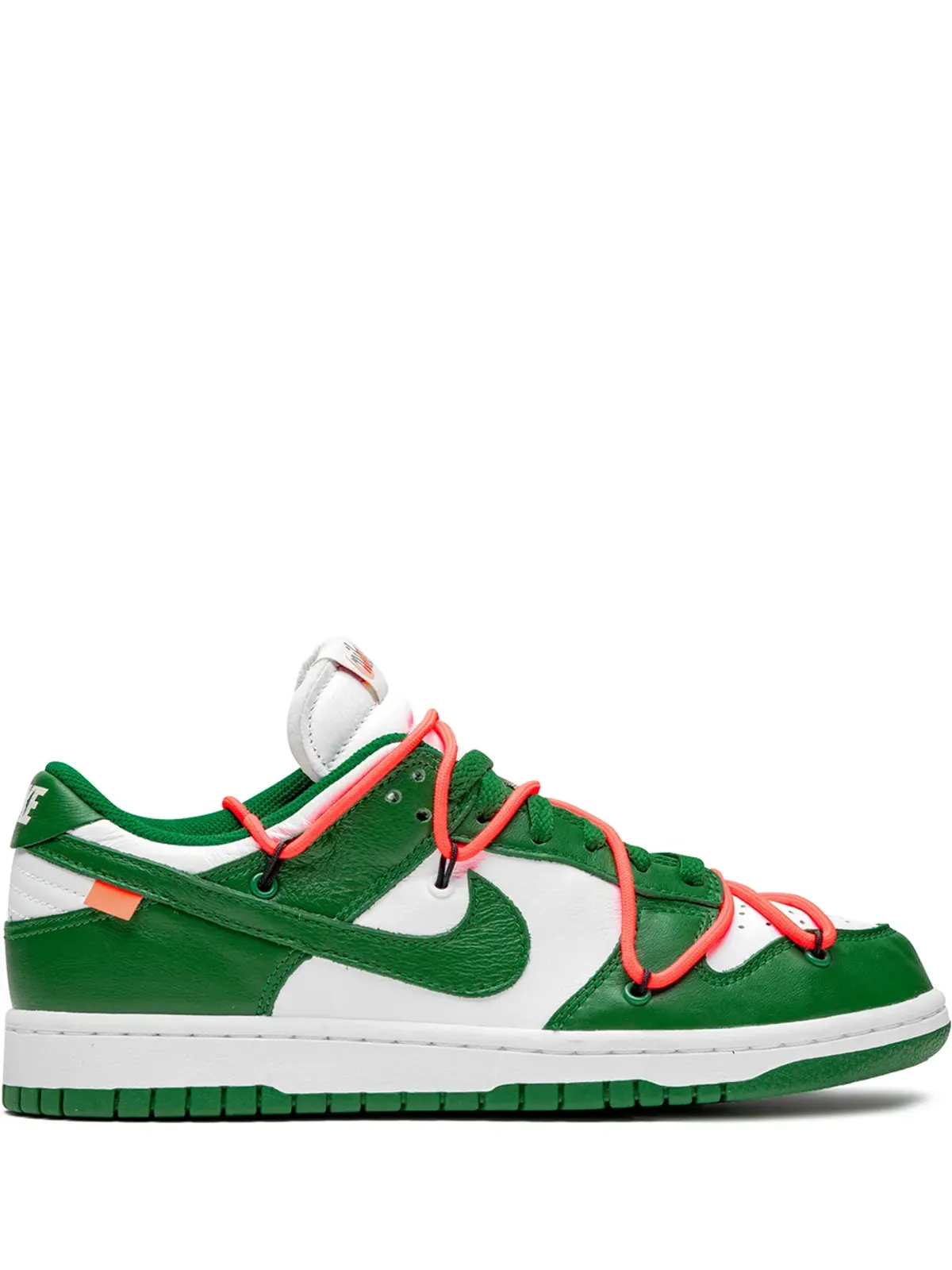 Nike X Off-White ダンク ロー Pine Green スニーカー - 画像1