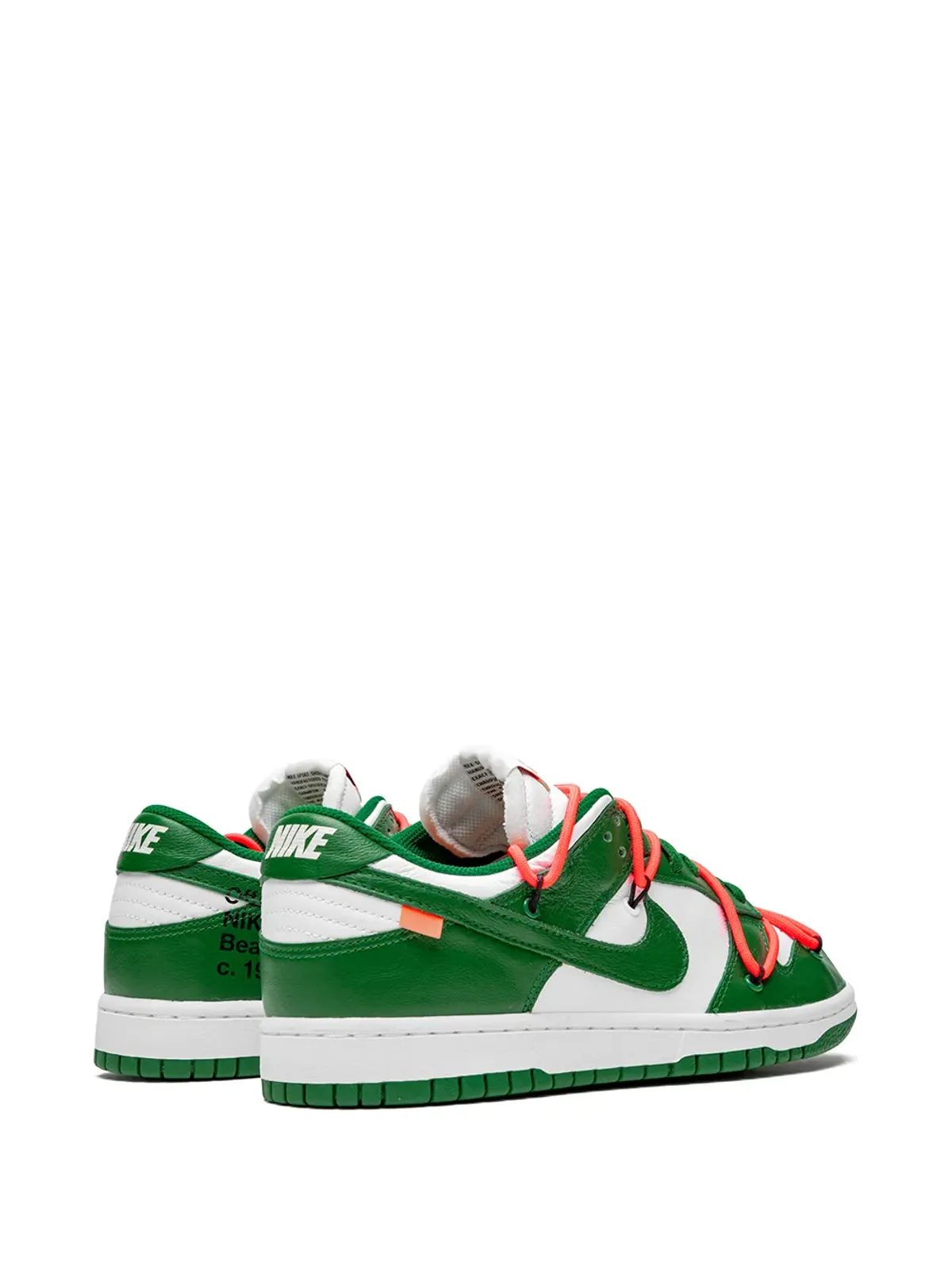 Nike X Off-White ダンク ロー Pine Green スニーカー - 画像3