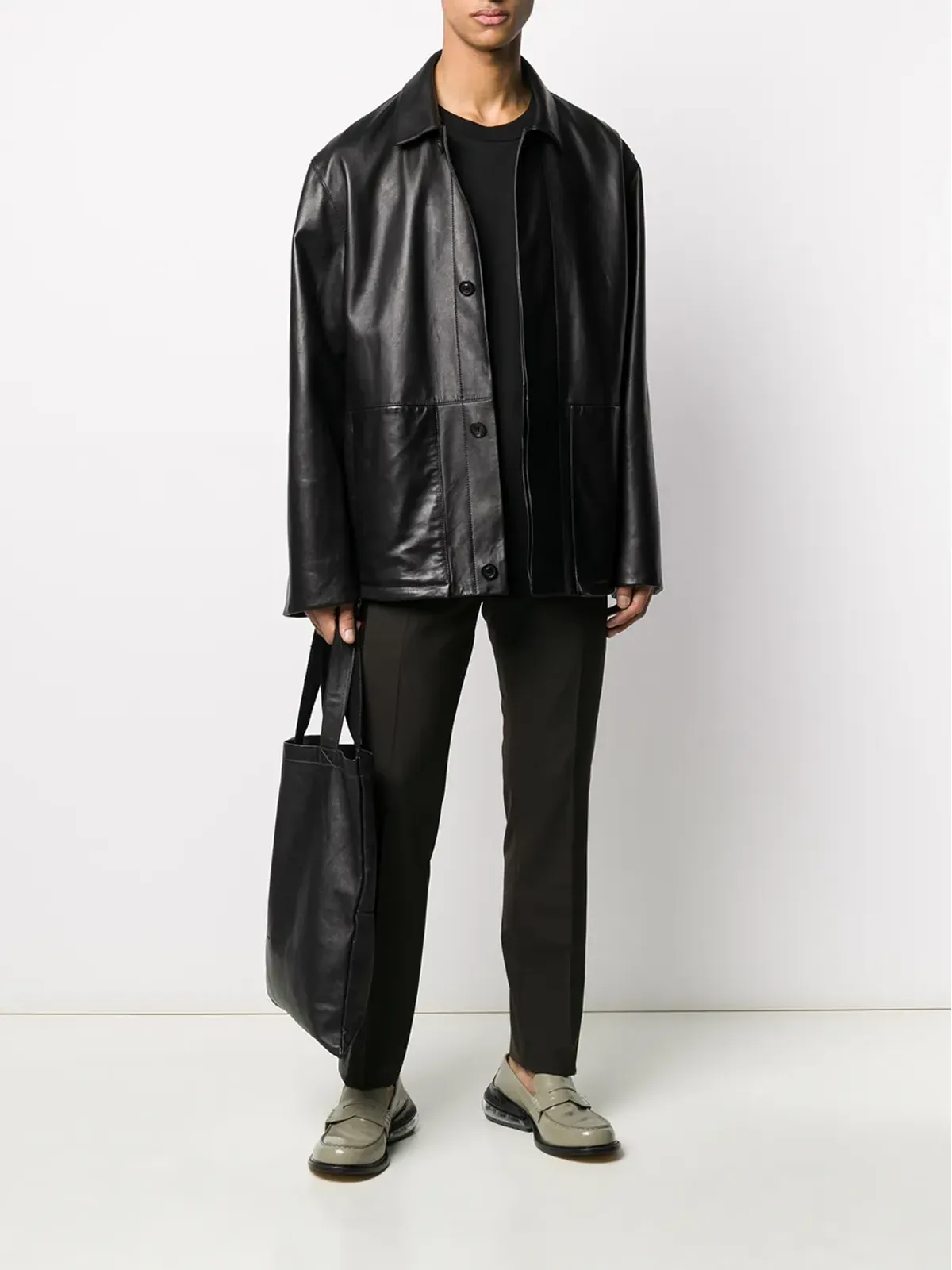 Rick Owens 隠し前開きパンツ - ブラウン - 画像2