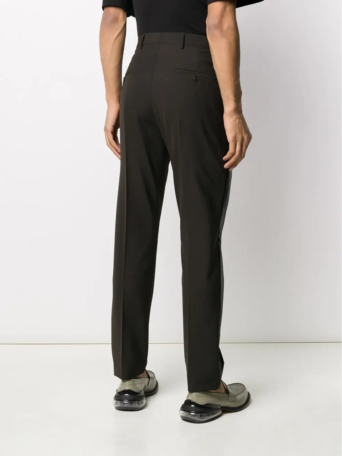 Rick Owens 隠し前開きパンツ - ブラウン - 画像4