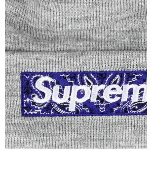Supreme x New Era ボックスロゴ ニット帽 - サムネイル2