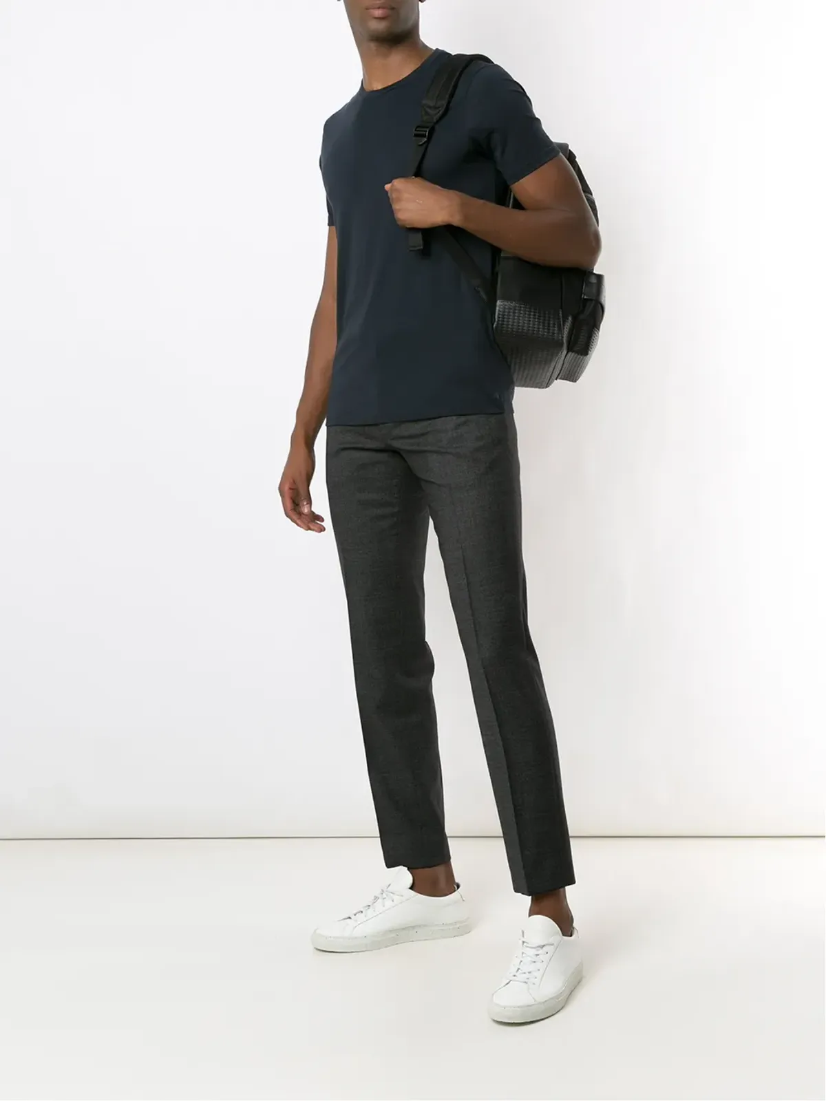 Armani Exchange クルーネック コットンTシャツ - ブルー - 画像2