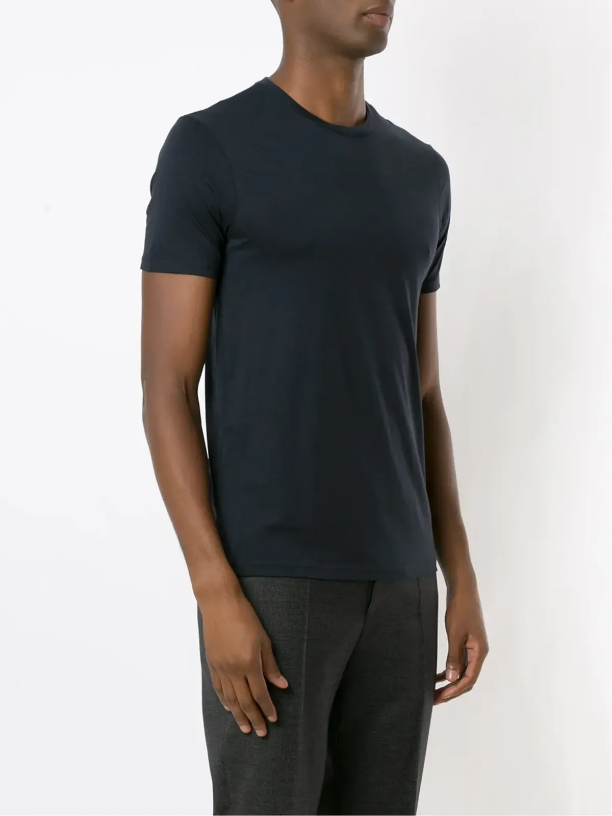 Armani Exchange クルーネック コットンTシャツ - ブルー - 画像3
