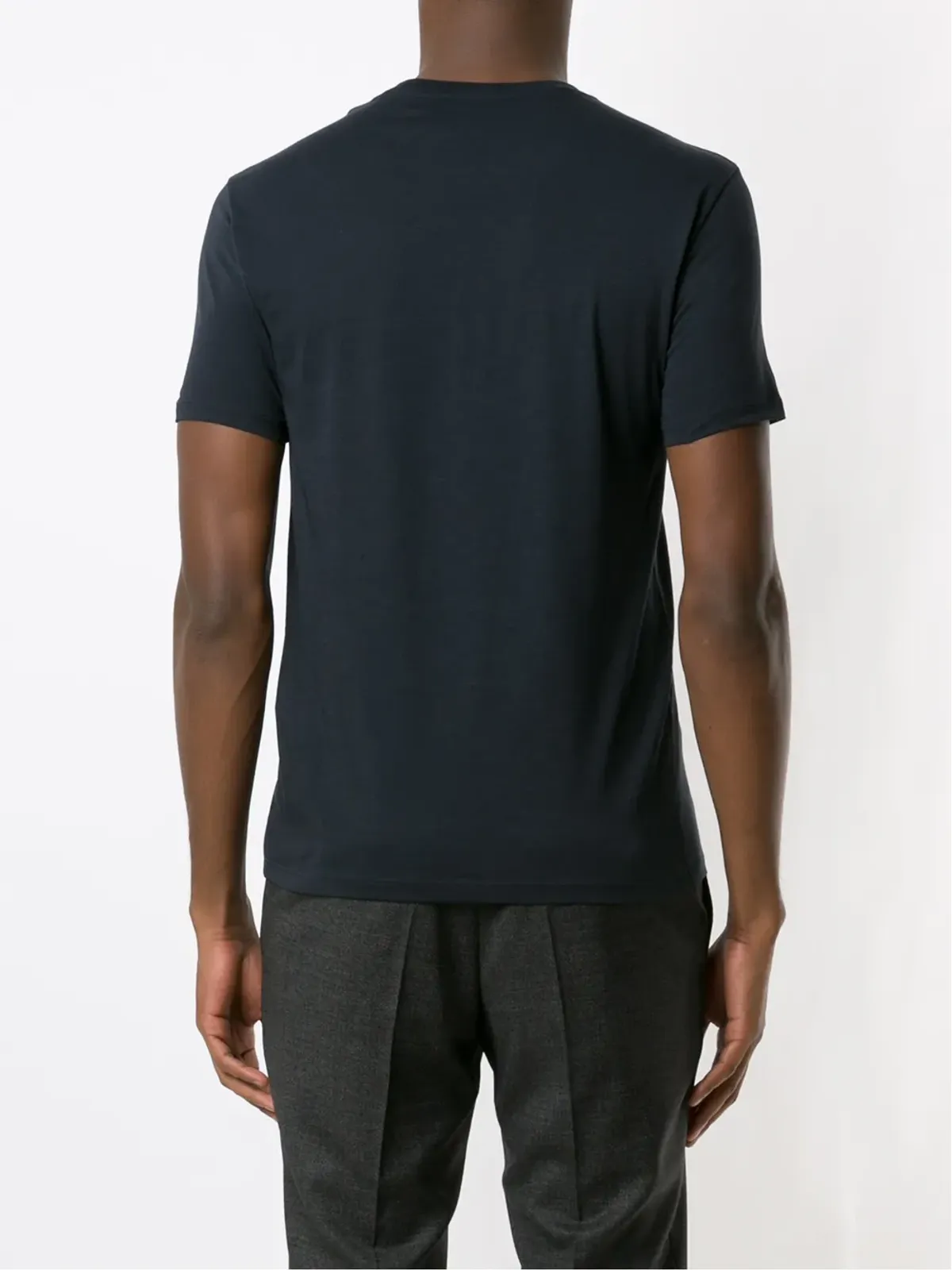 Armani Exchange クルーネック コットンTシャツ - ブルー - 画像4