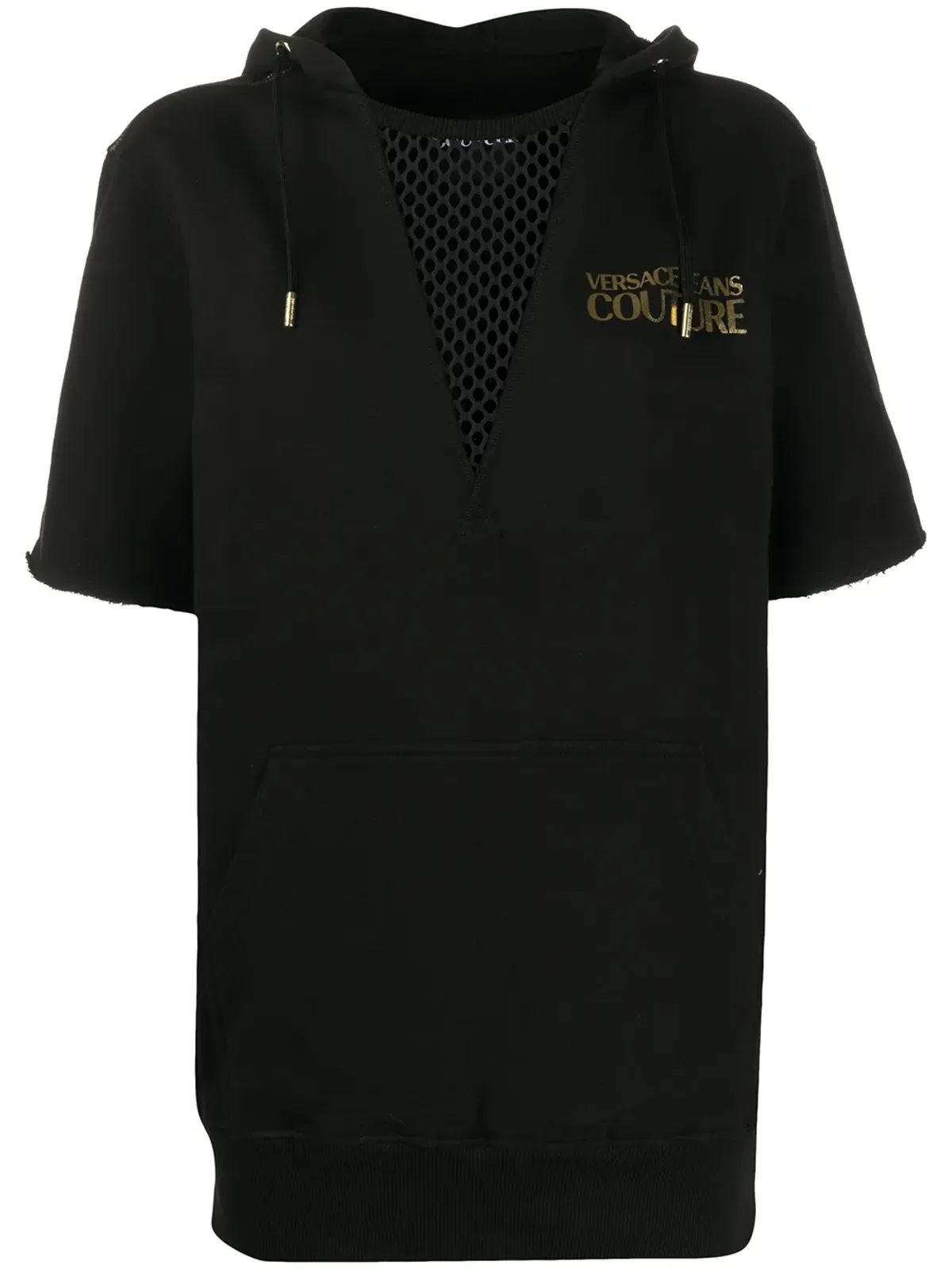 Versace Jeans Couture メッシュパネルフーディ - 画像1