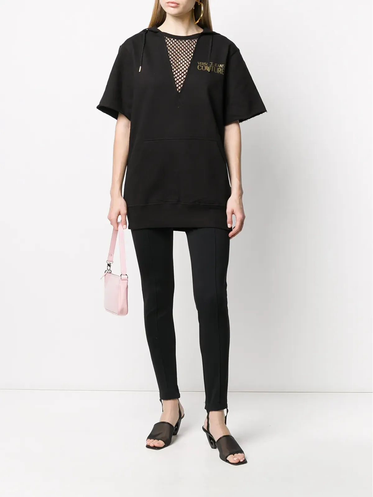 Versace Jeans Couture メッシュパネルフーディ - 画像2