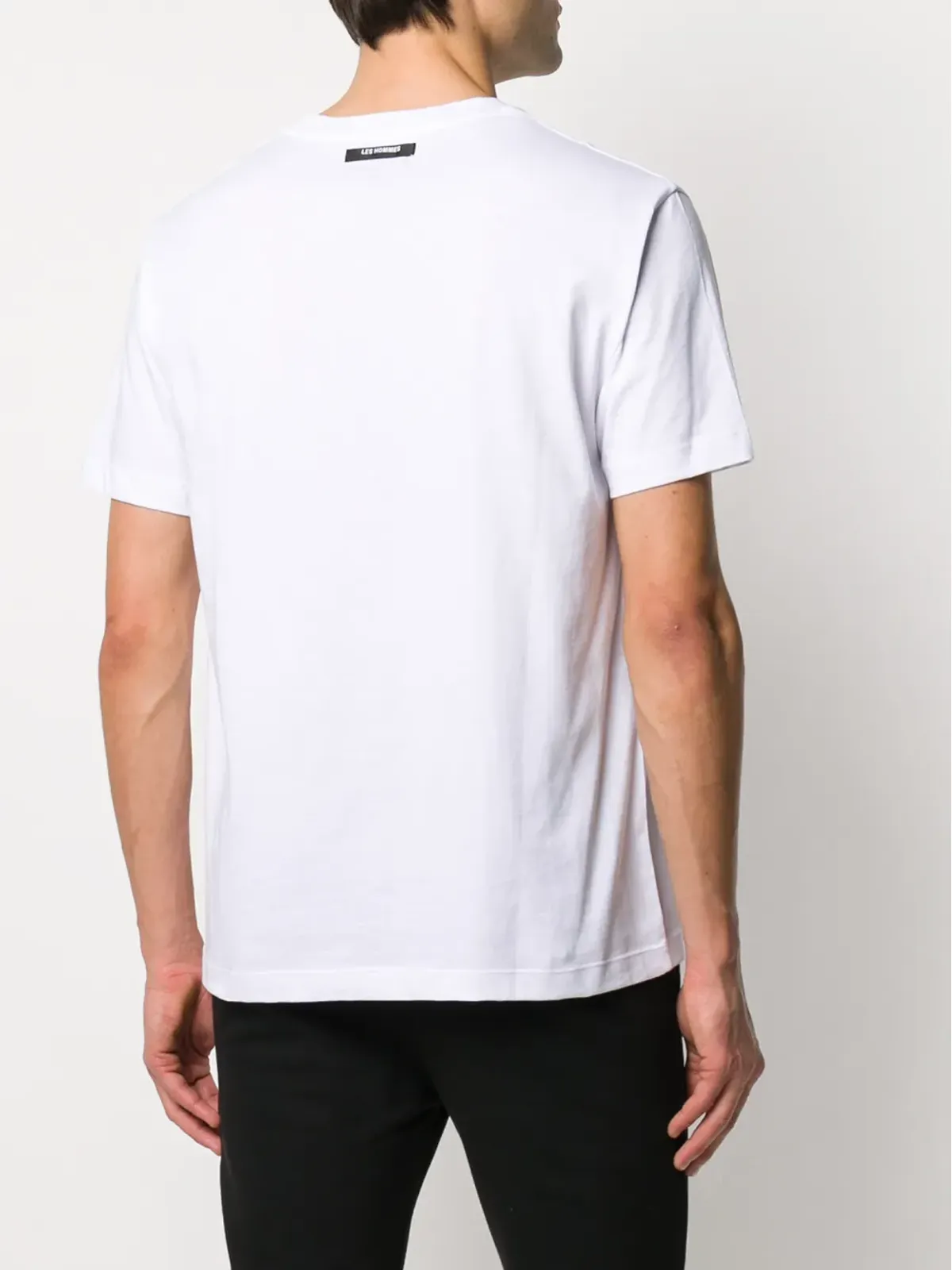 LES HOMMES グラフィックプリント コットン Tシャツ（ホワイト） - 画像4