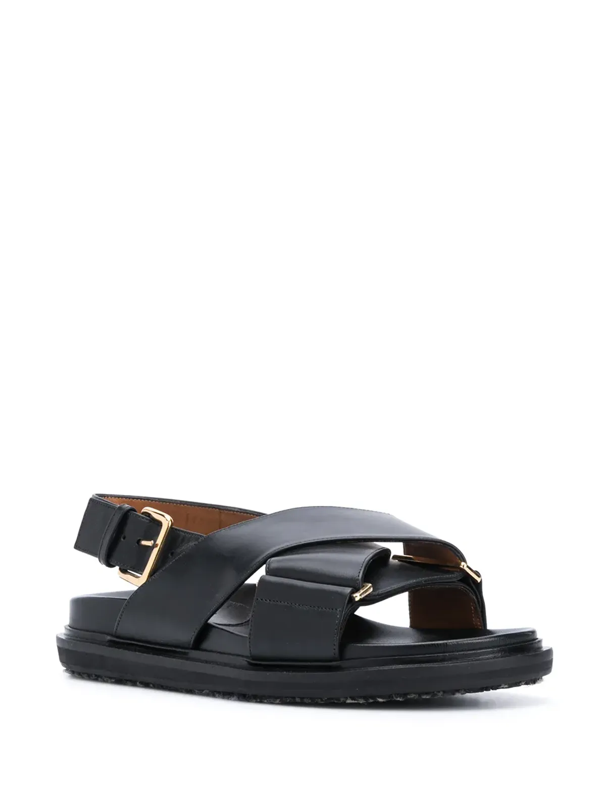 Marni ファスベット クロスストラップ サンダル - 画像2