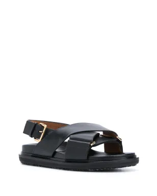 Marni ファスベット クロスストラップ サンダル - サムネイル2
