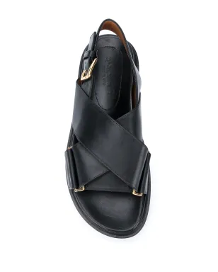 Marni ファスベット クロスストラップ サンダル - サムネイル4