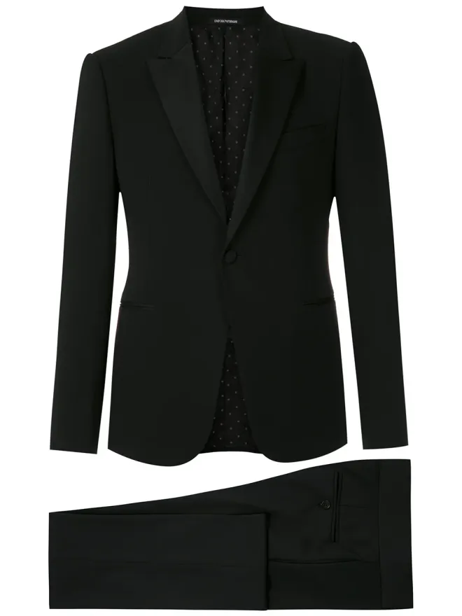 Emporio Armani Emporio Armani フィットしたツーピーススーツの商品画像