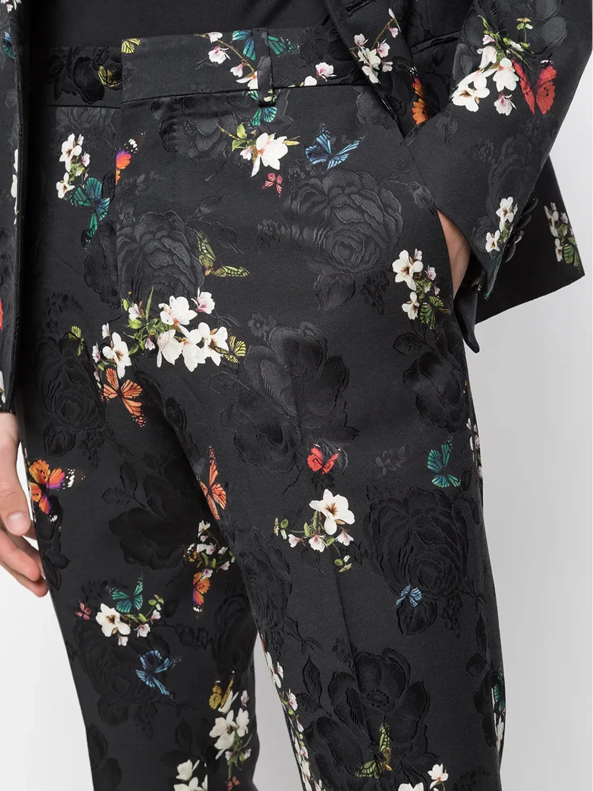 AMIRI 花柄刺繍プリーツパンツ - 画像5