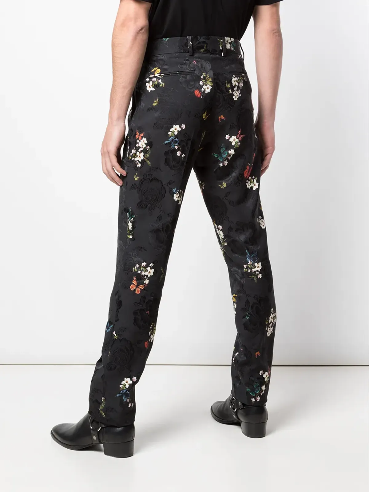 AMIRI 花柄刺繍プリーツパンツ - 画像4