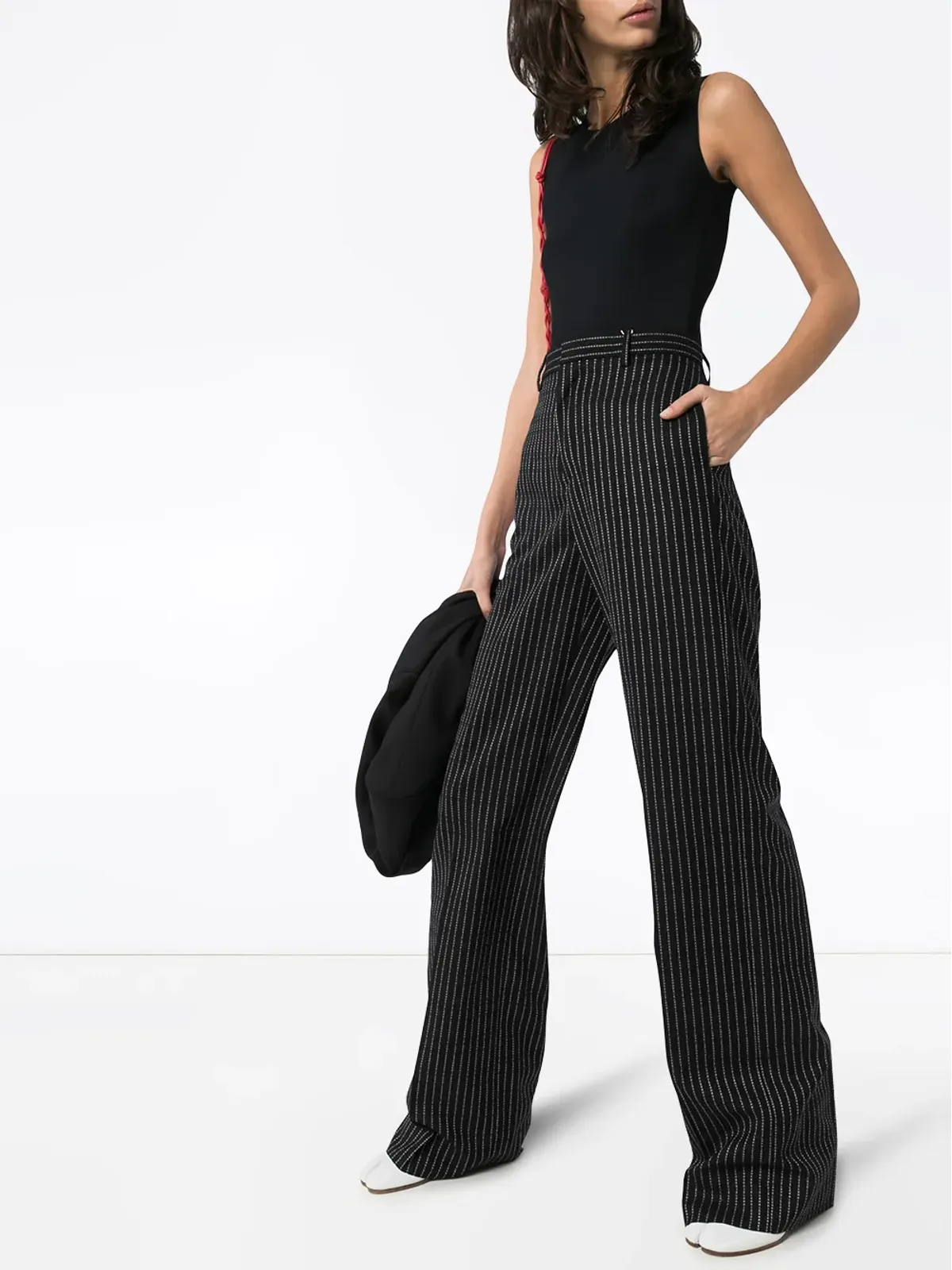 Maison Margiela ノースリーブ ジャージー ボディスーツ - 画像2