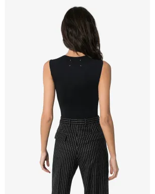 Maison Margiela ノースリーブ ジャージー ボディスーツ - サムネイル4