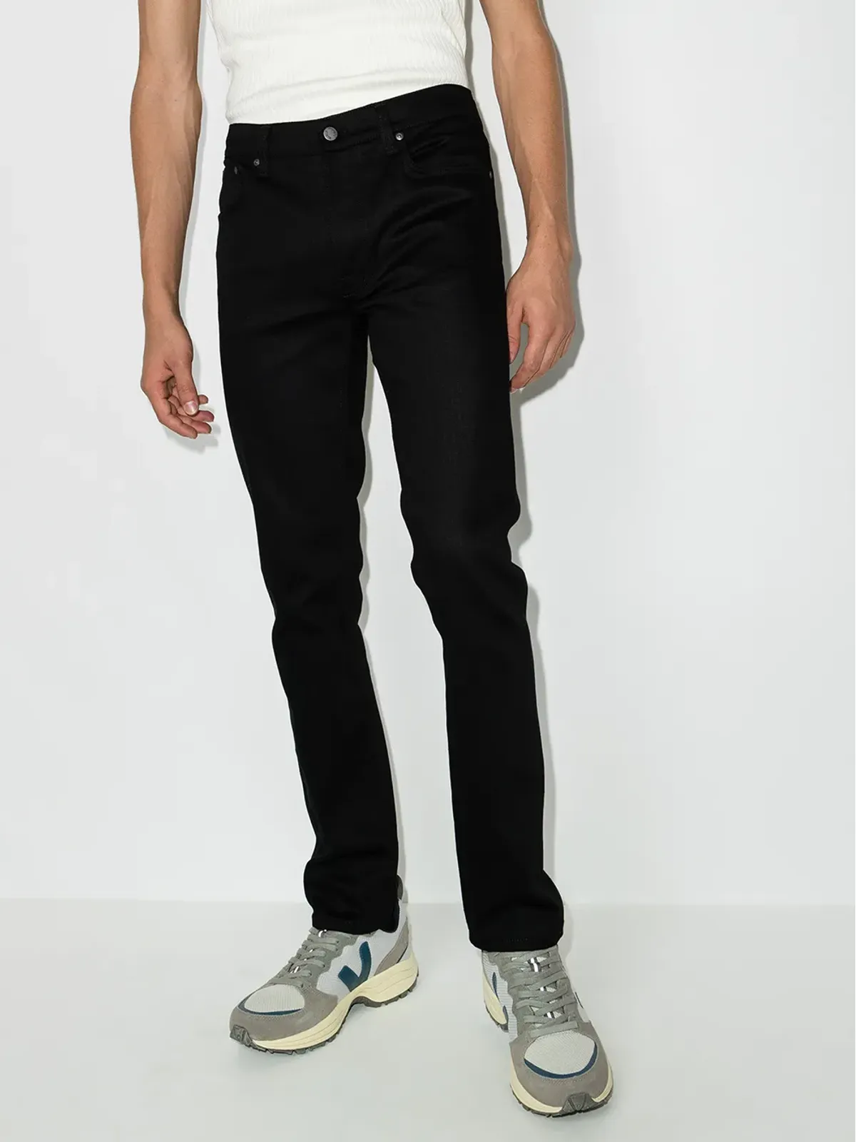 Nudie Jeans Lean Dean Dry スリムレッグジーンズ - 画像2
