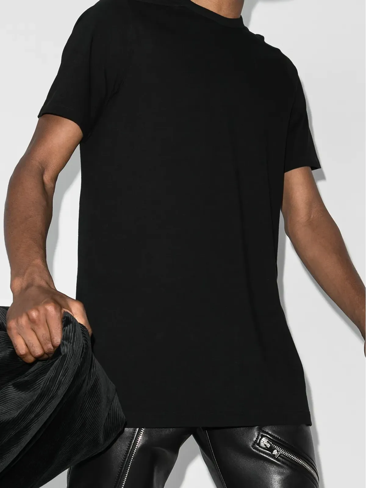 Rick Owens クルーネックコットンTシャツ - 画像2