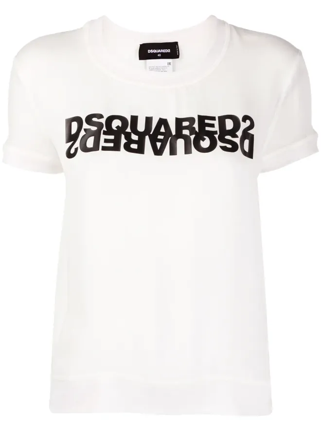 Dsquared2 DSQUARED2 ミラーロゴ・ジョージェット・トップスの商品画像