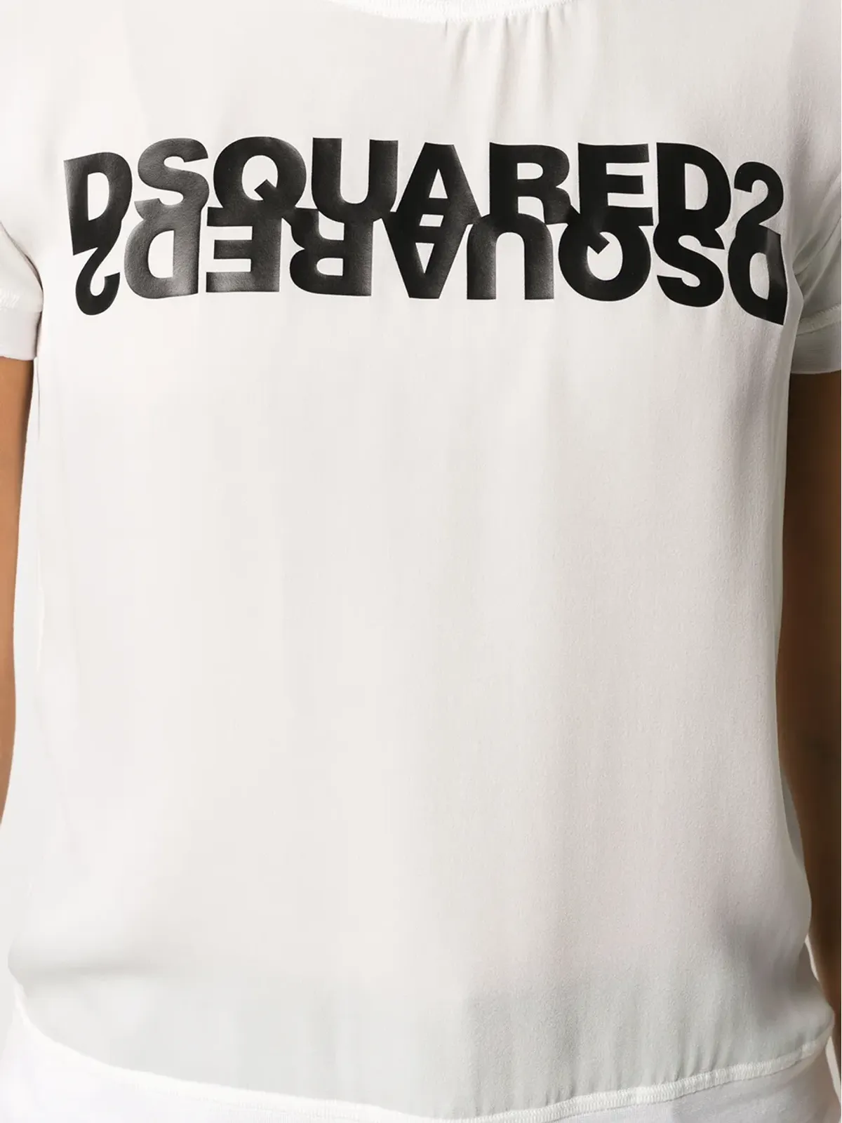 DSQUARED2 ミラーロゴ・ジョージェット・トップス - 画像5