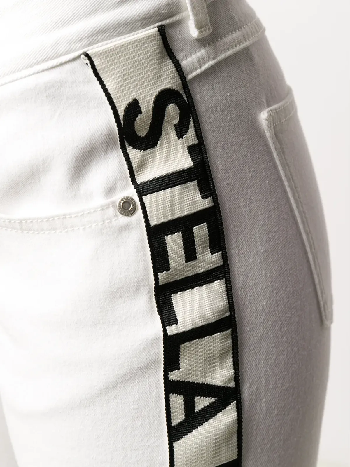 Stella McCartney ロゴテープ付きスキニージーンズ - 画像5