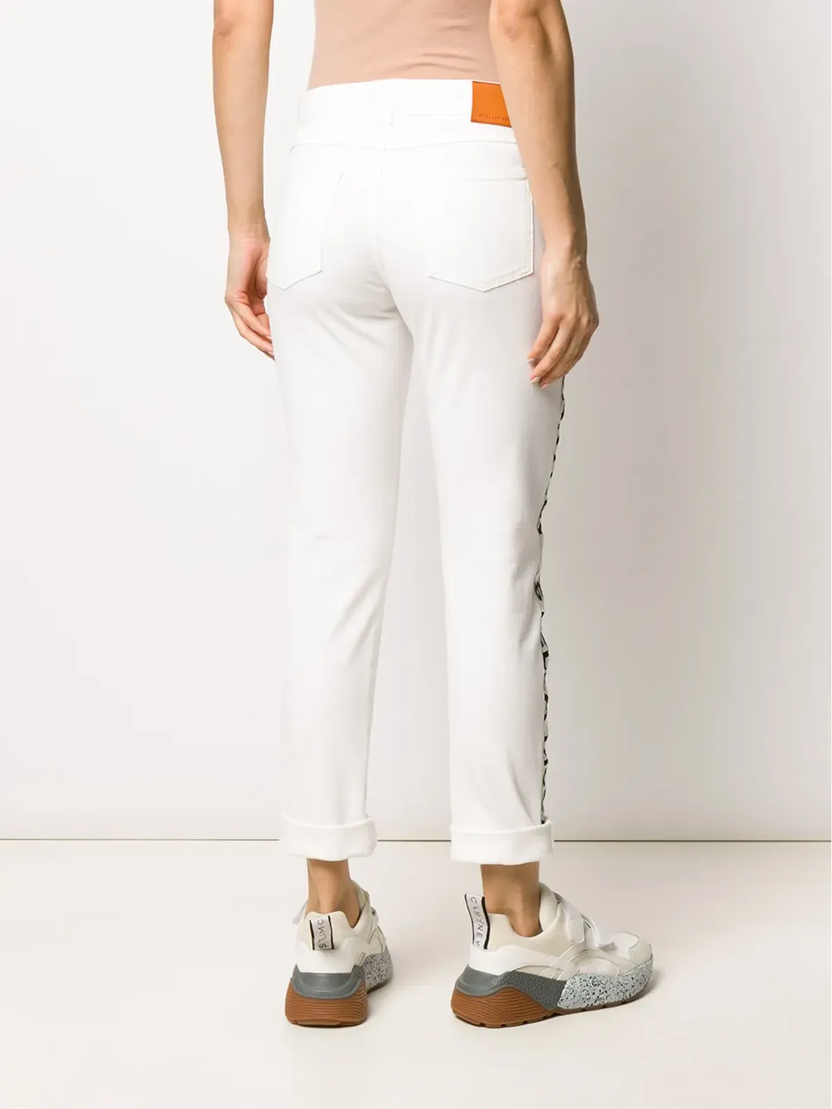 Stella McCartney ロゴテープ付きスキニージーンズ - 画像4