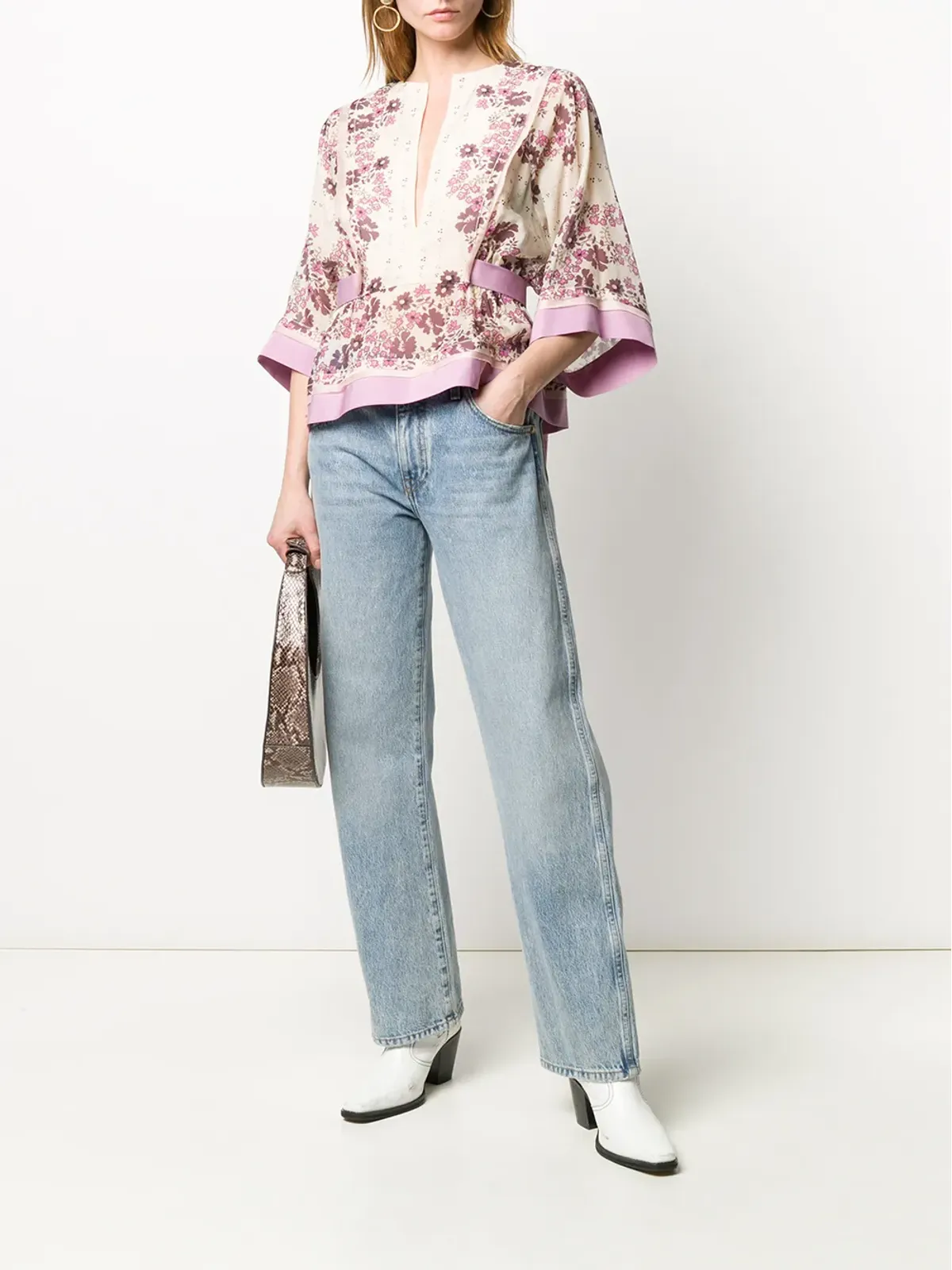 DSQUARED2 フローラルプリント ブラウス - ピンク - 画像2