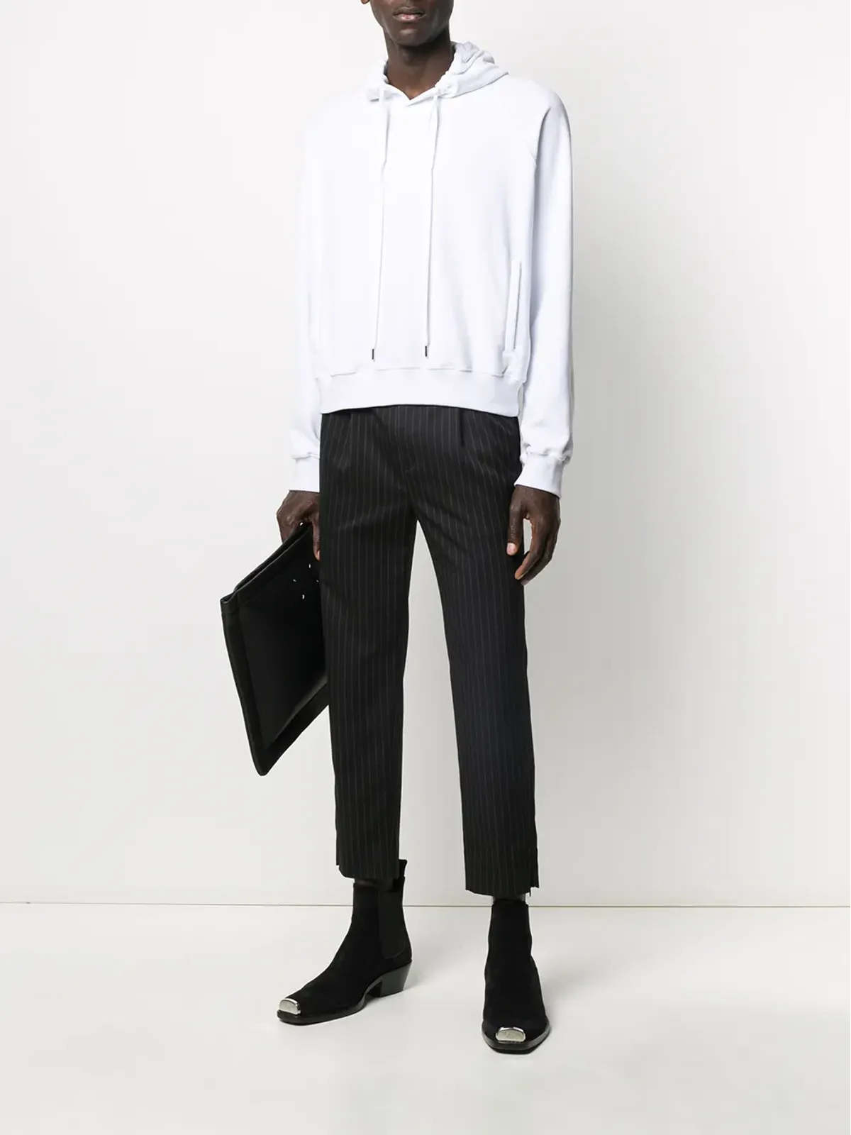 Haider Ackermann 刺繍バックロゴ付きフーディ - 画像2