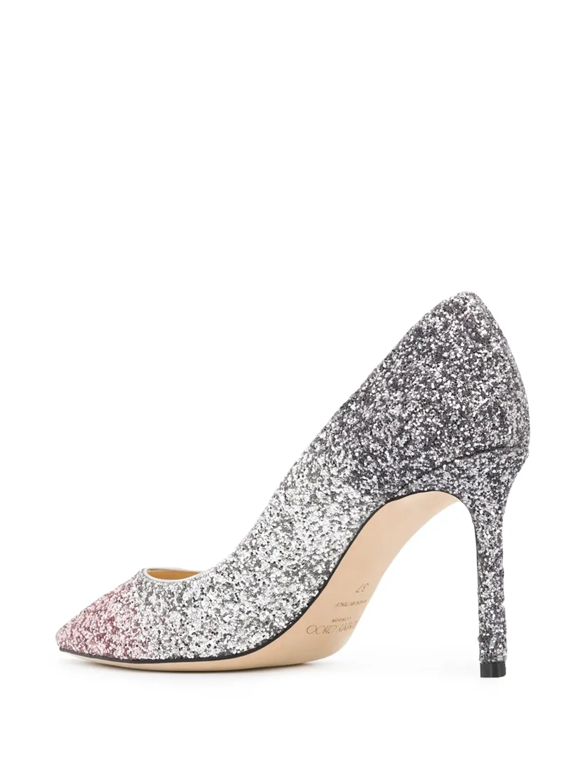 Jimmy Choo ロミー グリッター装飾パンプス - Silver - 画像3