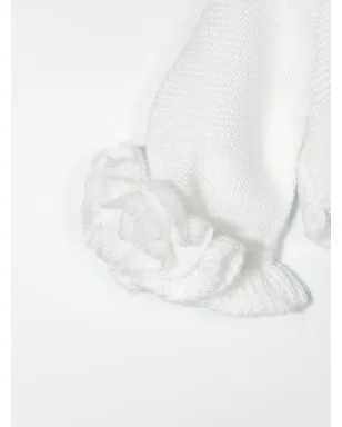 Mimilù ラッフルカフス スカラップカーディガン - White - サムネイル3