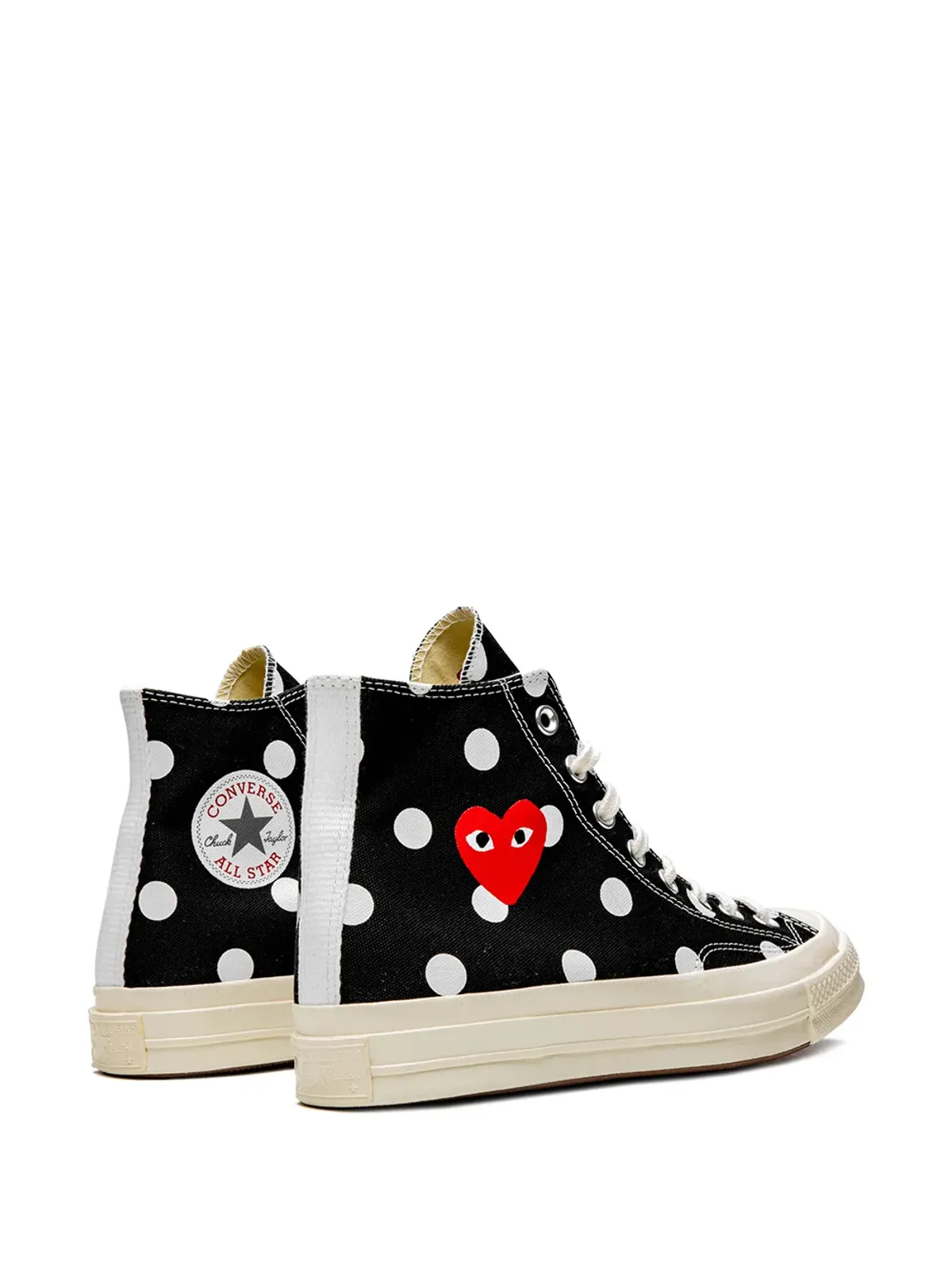 Comme Des Garçons Play x Converse Chuck 70 Hi sneakers - Black - 画像3