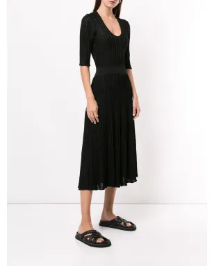 Casasola ニットスクープネックドレス - サムネイル3