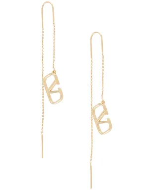 Valentino Garavani VLogo Signature ドロップイヤリング - ゴールド - サムネイル1