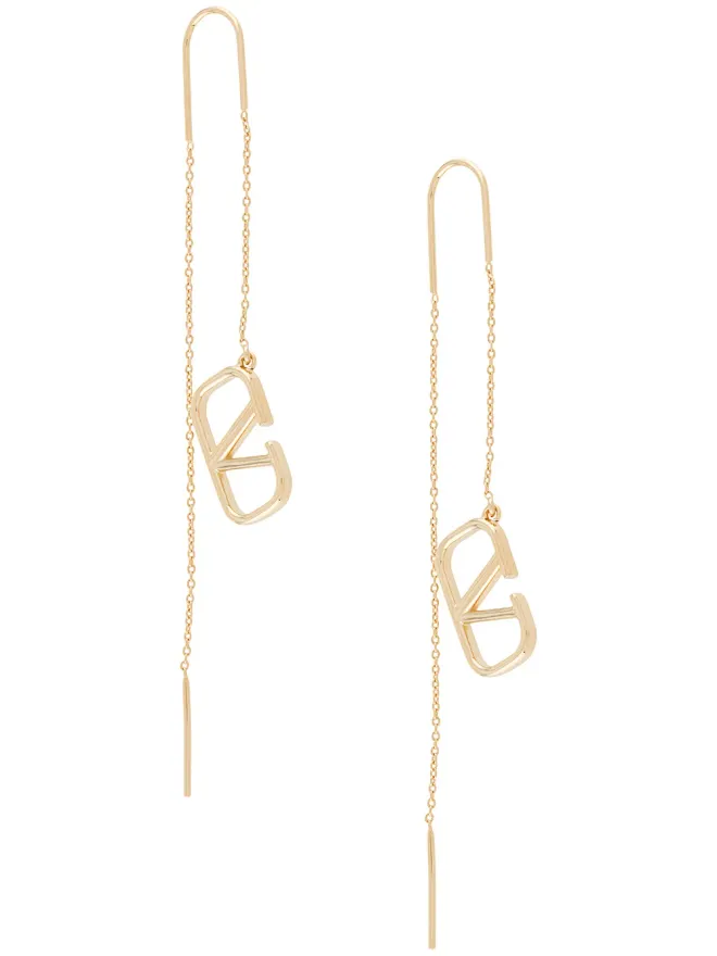 Valentino Garavani Valentino Garavani VLogo Signature ドロップイヤリング - ゴールドの商品画像